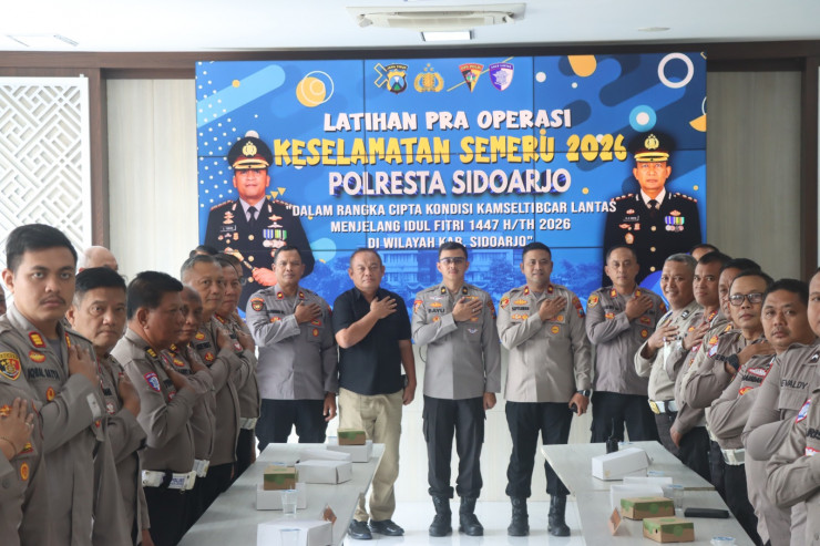 Polresta Sidoarjo Gelar Latpra Ops Keselamatan Semeru 2026