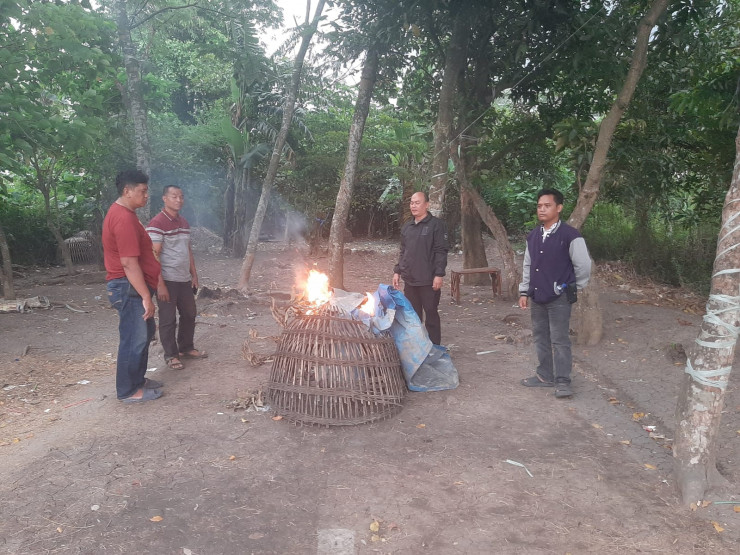 Polisi Datangi Lokasi Judi Sabung Ayam di Krian